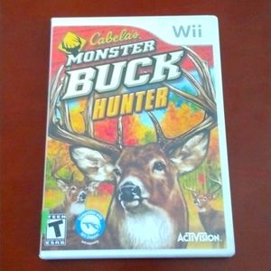 Wii VIDEO GAME Cabela's MONSTER BUCK HUNTER EXCELLENT CONDITION WITH MANUAL!